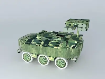 ARGO DEFENCE INDUSTRIES ADI  JLTV Scorpion MK 1 w wire cage a... 3D model