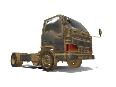 Damaged Truck Free 3D model