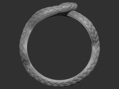 Snake ring 3D print model