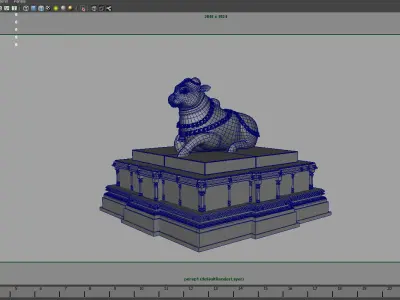 nandi statue 3d model 3D model