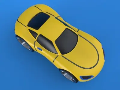 Car toy 3D model