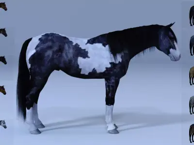 3ds max horse bundle 3D model