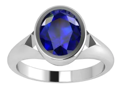 Oval Solitaire Ring 4302 3D print model