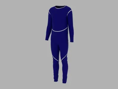 Sport Suit Low-poly 3D model