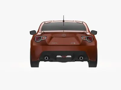 2012 Toyota GT86 Low-poly 3D model