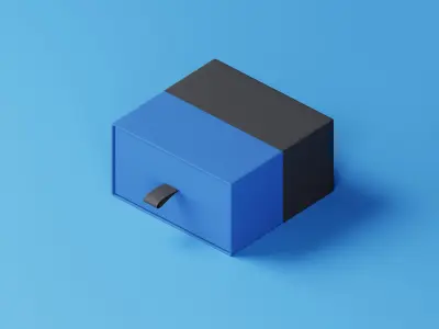 Luxury Gift Box 3D Model Low-poly 3D model