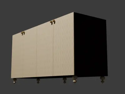 Modern Sideboard Low-poly 3D model