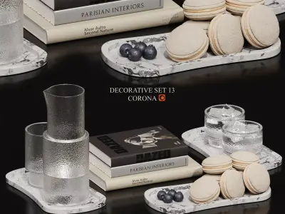 Decorative set 12 3D model buy