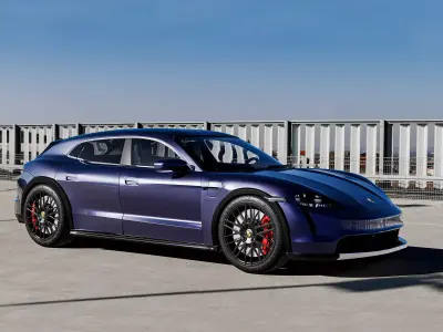 Porsche Taycan Turbo S Cross Turismo 3D model