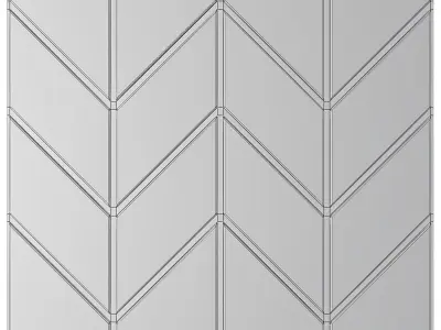 Wall Panel 3d model Low-poly 3D model 12