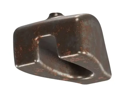 Rusty Steel Bike Fuel Tank 3D model