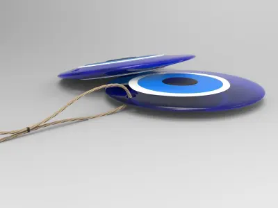 Evil Eye Bead Low-poly 3D model