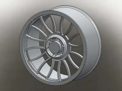 Rim silver wheel Free 3D model