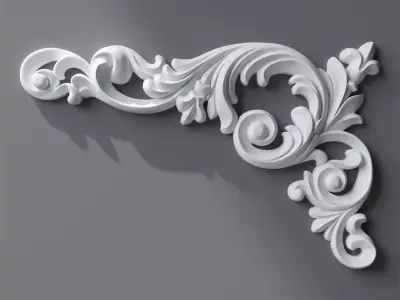Ornament 234x150x15mm 3D model