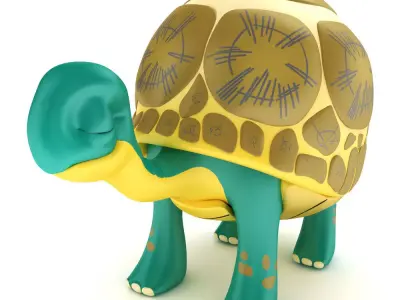 Tortoise toon 3d model 3 3D model