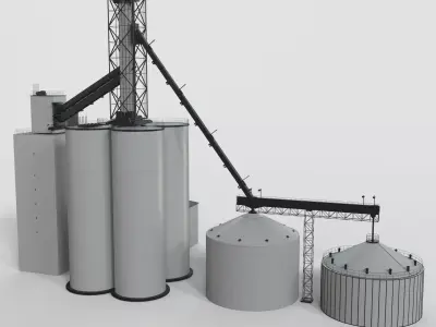 Concrete plant 3D model