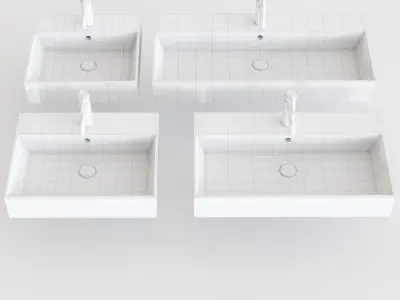 Ceramica Cielo Smile Washbasins Low-poly 3D model