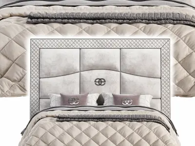 Noir Bed By Elve Luxury 3D model