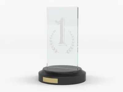 Glass Trophy 3D model purchase