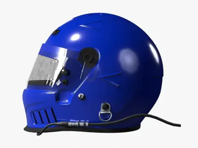 Bell Vortex Racing Helmet 3D model