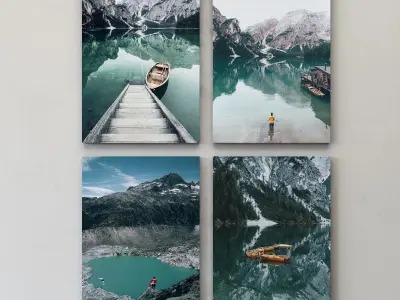 JUNIQE Water and mountains 3D model