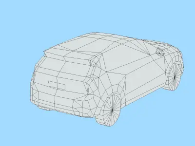 Kia Niro 2023 Low-poly 3D model