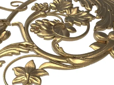  decorative pattern ready for 3D printing 3D model 124