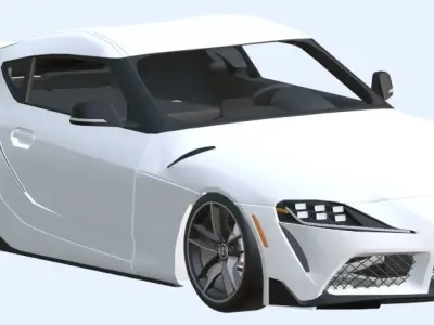 2020 Toyota GR Supra Low-poly 3D model