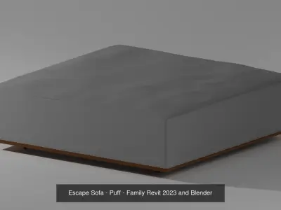 Escape Sofa All modules by Artefacto 3D Model Collection