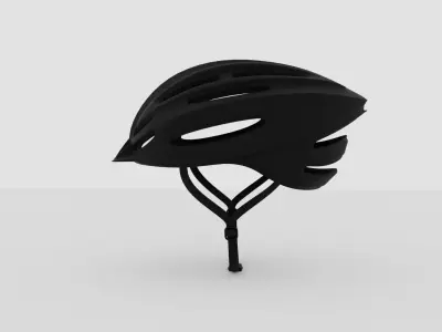 Biking Helment Low-poly 3D model