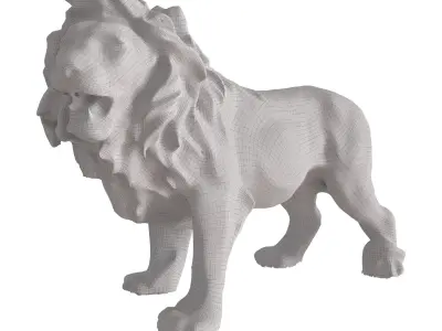 lion sculpt 1 3D model