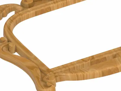 Carved picture frame STL 3D model 118