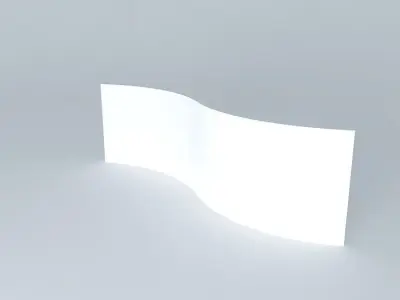curve wall Free 3D model