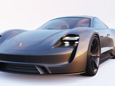 3D Porsche Mission E 3D model