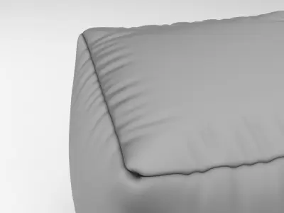 Kitu Pouf Low-poly 3D model