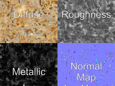 Stegosaurus Skeleton Realistic 3D Model Low-poly 3D model