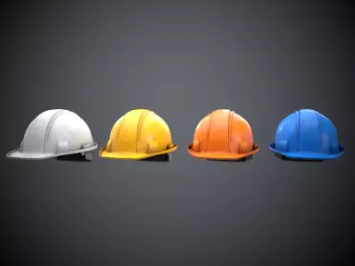 Hard Hat Low-poly 3D model