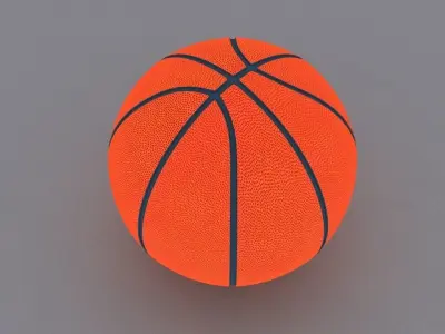 Basketball  Low-poly 3D model purchase