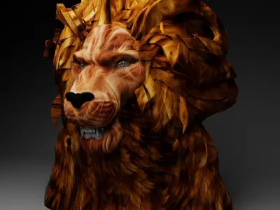 Leon head 3D model