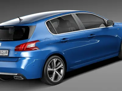 Peugeot 308 GT 2015 3D model