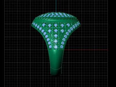 Print Ready STL 3DM  Gents Rings Diamond Men Ring  3D print model