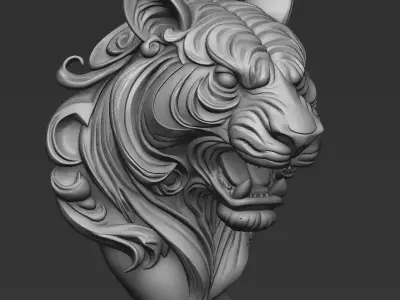 tiger  pendent or for decor for 3dprint  3D print model