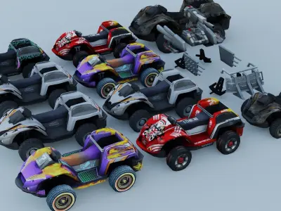 Vehicle car Amphibian 12x 3D model