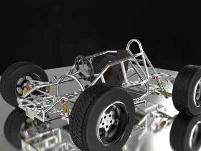 Go kart 3D print model