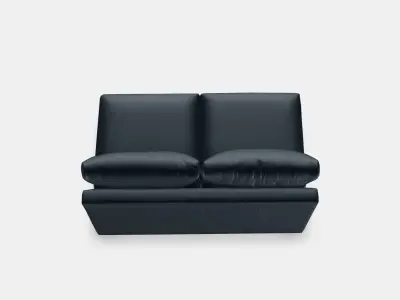 VIMLE 2-seat section Low-poly 3D model