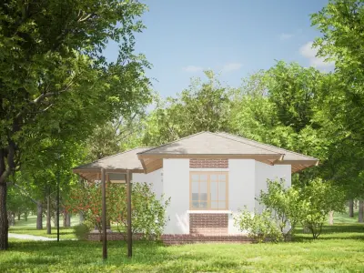 039Countryhouse1f66m2 3D model