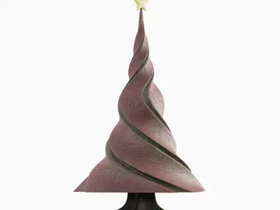 New Year Tree 02 Low-poly 3D model
