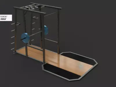 GYM POWER CAGE 3D model