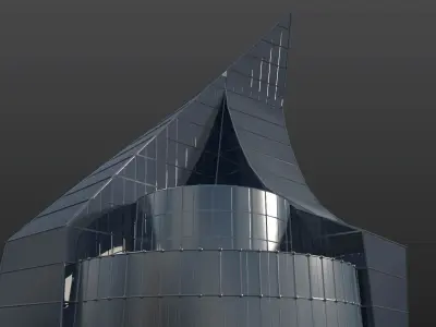 Al Tijaria Tower - Kuwait City 3D model