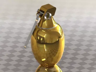 Frag grenade  Free 3D model